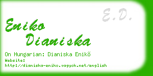 eniko dianiska business card